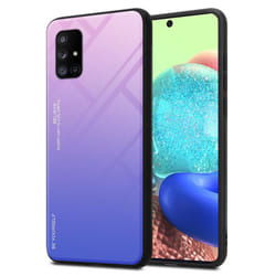 Cadorabo Case for Samsung Galaxy A71 5G Cover Protection TPU Silicone Gel  Back case - PINK - BLUE