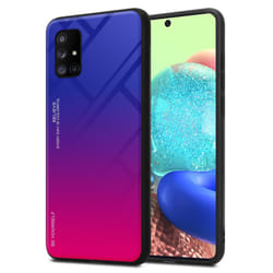 Cadorabo Case for Samsung Galaxy A71 5G Cover Protection TPU Silicone Gel  Back case - PURPLE - RED