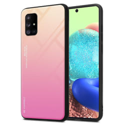 Cadorabo Case for Samsung Galaxy A71 5G Cover Protection TPU Silicone Gel  Back case - YELLOW - PINK