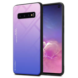 Cadorabo Case for Samsung Galaxy S10 4G Cover Protection TPU Silicone Gel  Back case - PINK - BLUE