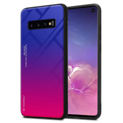 Cadorabo Case for Samsung Galaxy S10 4G Cover Protection TPU Silicone Gel  Back case - PURPLE - RED