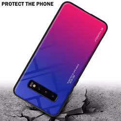 Cadorabo Case for Samsung Galaxy S10 4G Cover Protection TPU Silicone Gel  Back case - PURPLE - RED