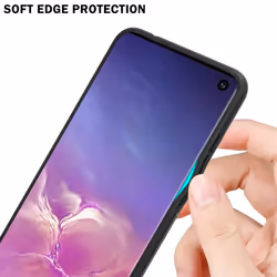 Cadorabo Case for Samsung Galaxy S10 4G Cover Protection TPU Silicone Gel  Back case - PURPLE - RED