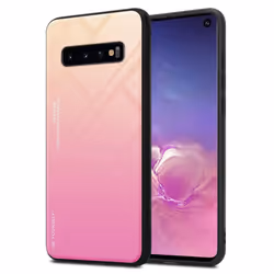 Cadorabo Case for Samsung Galaxy S10 4G Cover Protection TPU Silicone Gel  Back case - YELLOW - PINK