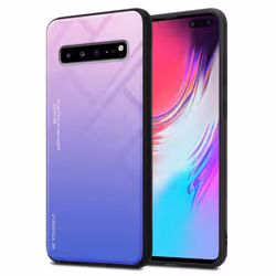 Cadorabo Case for Samsung Galaxy S10 5G Cover Protection TPU Silicone Gel  Back case - PINK - BLUE