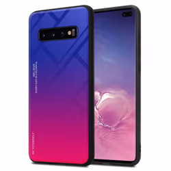 Cadorabo Case for Samsung Galaxy S10 PLUS Cover Protection TPU Silicone Gel  Back case - PURPLE - RED