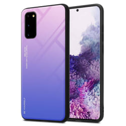 Cadorabo Case for Samsung Galaxy S20 Cover Protection TPU Silicone Gel  Back case - PINK - BLUE