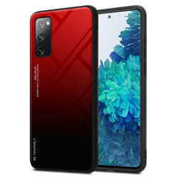 Cadorabo Case for Samsung Galaxy S20 FE Cover Protection TPU Silicone Gel  Back case - RED - BLACK