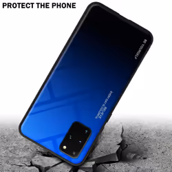 Cadorabo Case for Samsung Galaxy S20 PLUS Cover Protection TPU Silicone Gel  Back case - BLUE - BLACK