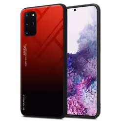 Cadorabo Case for Samsung Galaxy S20 PLUS Cover Protection TPU Silicone Gel Back case - ROT - SCHWARZ, Samsung Galaxy S20 PLU ...