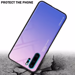 Cadorabo Case for Huawei P30 PRO Cover Protection TPU Silicone Gel  Back case - PINK - BLUE