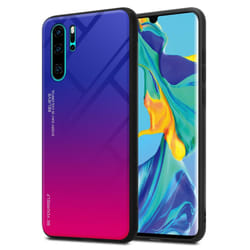 Cadorabo Case for Huawei P30 PRO Cover Protection TPU Silicone Gel  Back case - PURPLE - RED