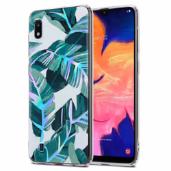 Cadorabo Flower Case for Samsung Galaxy A10 / M10 Cover Protection TPU - BANANA LEAVES