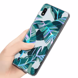 Cadorabo Flower Case for Samsung Galaxy A10 / M10 Cover Protection TPU - BANANA LEAVES