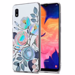 Cadorabo Flower Case for Samsung Galaxy A10 / M10 Cover Protection TPU - PEONIES FLOWERS