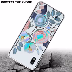 Cadorabo Flower Case for Samsung Galaxy A10 / M10 Cover Protection TPU - PEONIES FLOWERS