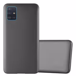 Cadorabo Case for Samsung Galaxy A51 5G Cover Matt Metallic Protection TPU Silicone Gel Back case - METALLIC GREY