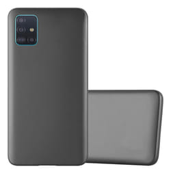 Cadorabo Case for Samsung Galaxy A51 5G Cover Matt Metallic Protection TPU Silicone Gel Back case - METALLIC GREY
