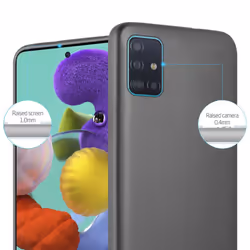 Cadorabo Case for Samsung Galaxy A51 5G Cover Matt Metallic Protection TPU Silicone Gel Back case - METALLIC GREY
