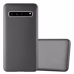 Cadorabo Case for Samsung Galaxy S10 5G Cover Matt Metallic Protection TPU Silicone Gel Back case - METALLIC GREY