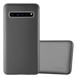 Cadorabo Case for Samsung Galaxy S10 5G Cover Matt Metallic Protection TPU Silicone Gel Back case - METALLIC GREY