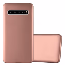Cadorabo Case for Samsung Galaxy S10 5G Cover Matt Metallic Protection TPU Silicone Gel Back case - METALLIC ROSÃ GOLD