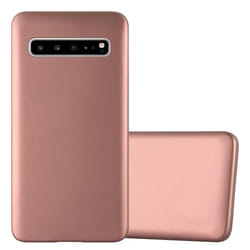 Cadorabo Case for Samsung Galaxy S10 5G Cover Matt Metallic Protection TPU Silicone Gel Back case - METALLIC ROSÃ GOLD