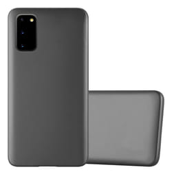 Cadorabo Case for Samsung Galaxy S20 Cover Matt Metallic Protection TPU Silicone Gel Back case - METALLIC GREY