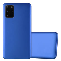 Cadorabo Case for Samsung Galaxy S20 PLUS Cover Matt Metallic Protection TPU Silicone Gel Back case - METALLIC BLUE
