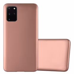 Cadorabo Case for Samsung Galaxy S20 PLUS Cover Matt Metallic Protection TPU Silicone Gel Back case - METALLIC ROSÃ GOLD