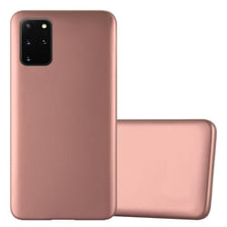 Cadorabo Case for Samsung Galaxy S20 PLUS Cover Matt Metallic Protection TPU Silicone Gel Back case - METALLIC ROSÃ GOLD
