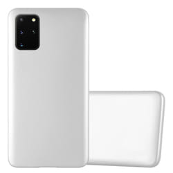 Cadorabo Case for Samsung Galaxy S20 PLUS Cover Matt Metallic Protection TPU Silicone Gel Back case - METALLIC SILVER