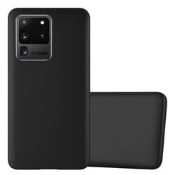 Cadorabo Case for Samsung Galaxy S20 ULTRA Cover Matt Metallic Protection TPU Silicone Gel Back case - METALLIC BLACK