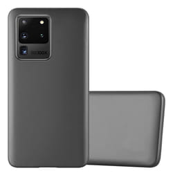 Cadorabo Case for Samsung Galaxy S20 ULTRA Cover Matt Metallic Protection TPU Silicone Gel Back case - METALLIC GREY