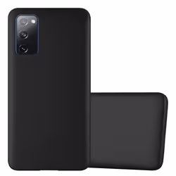 Cadorabo Case for Samsung Galaxy S20 FE Cover Matt Metallic Protection TPU Silicone Gel Back case - METALLIC BLACK