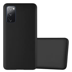 Cadorabo Case for Samsung Galaxy S20 FE Cover Matt Metallic Protection TPU Silicone Gel Back case - METALLIC BLACK
