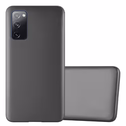 Cadorabo Case for Samsung Galaxy S20 FE Cover Matt Metallic Protection TPU Silicone Gel Back case - METALLIC GREY