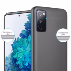 Cadorabo Case for Samsung Galaxy S20 FE Cover Matt Metallic Protection TPU Silicone Gel Back case - METALLIC GREY