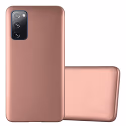 Cadorabo Case for Samsung Galaxy S20 FE Cover Matt Metallic Protection TPU Silicone Gel Back case - METALLIC ROSÃ GOLD