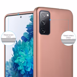 Cadorabo Case for Samsung Galaxy S20 FE Cover Matt Metallic Protection TPU Silicone Gel Back case - METALLIC ROSÃ GOLD