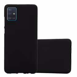 Cadorabo Case for Samsung Galaxy A51 4G / M40s Cover Matt Protection TPU Silicone Gel Back case - FROST BLACK