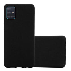 Cadorabo Case for Samsung Galaxy A51 5G Cover Matt Protection TPU Silicone Gel Back case - FROST BLACK