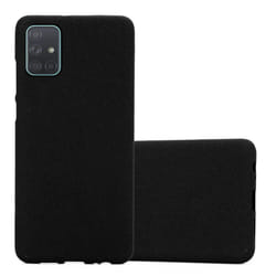 Cadorabo Case for Samsung Galaxy A71 4G Cover Matt Protection TPU Silicone Gel Back case - FROST BLACK