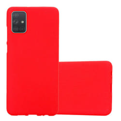 Cadorabo Case for Samsung Galaxy A71 4G Cover Matt Protection TPU Silicone Gel Back case - FROST RED