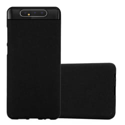 Cadorabo Case for Samsung Galaxy A80 / A90 4G Cover Matt Protection TPU Silicone Gel Back case - FROST BLACK