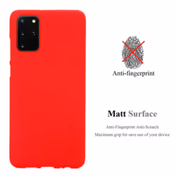 Cadorabo Case for Samsung Galaxy S20 PLUS Cover Matt Protection TPU Silicone Gel Back case - FROST RED