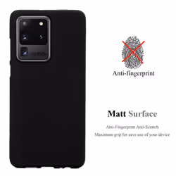 Cadorabo Case for Samsung Galaxy S20 ULTRA Cover Matt Protection TPU Silicone Gel Back case - FROST BLACK