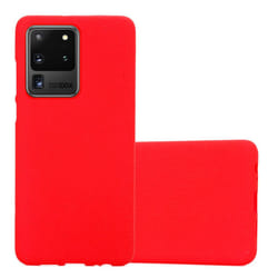 Cadorabo Case for Samsung Galaxy S20 ULTRA Cover Matt Protection TPU Silicone Gel Back case - FROST RED