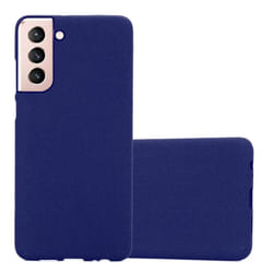Cadorabo Case for Samsung Galaxy S21 5G Cover Matt Protection TPU Silicone Gel Back case - FROST DARK BLUE