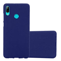 Cadorabo Case for Honor 10 LITE / Huawei P SMART 2019 Cover Matt Protection TPU Silicone Gel Back case - FROST DARK BLUE